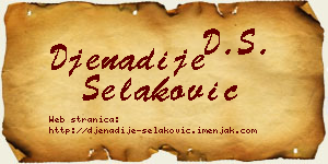 Đenadije Selaković vizit kartica